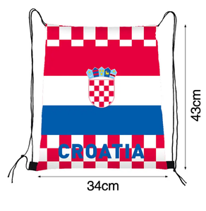 Sac à cordon portable d'extérieur à <span class=keywords><strong>prix</strong></span> abordable avec drapeau de la <span class=keywords><strong>Croatie</strong></span>, idéal pour le sport, la gym, les voyages et le yoga, pour hommes et femmes - Product Image 1