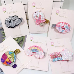 Nouveaux enfants paillettes arc-en-ciel pinces à cheveux cheveux météore accessoires de cheveux paillettes épingles à cheveux pour les filles en gros enfants bijoux - Product Image 1