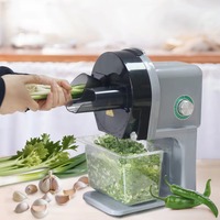 Commerciële groentesnijder Elektrische snijmachine voor groene uien Knoflook- en chilipeper snijmachine Geschikt voor restaurants