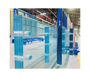 גדול סופר עבה מפעל מותאם אישית מונוליטי זכוכית מזג עבור אדריכלי זכוכית