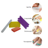 Service OEM de marque privée Kit de pédicure 4 pièces avec des échantillons gratuits et une expédition rapide Salon de beauté professionnel garantie à 100%