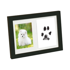 Giá Rẻ Giá Cá Nhân Pet Clay Pawprint Dấu Ấn Kit Tưởng Niệm Ảnh Khung Gỗ - Product Image 1