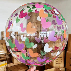 Ballon Bobo à hélium imprimé de 20 pouces, Transparent et rond pour décorations de fête d'anniversaire, tendance <span class=keywords><strong>2023</strong></span> - Product Image 3