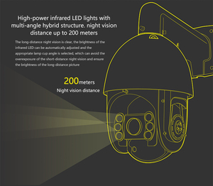Caméra de surveillance intelligente IR 300M 6MP 4K 30X avec suivi automatique, IP POE, reconnaissance faciale IA, vision nocturne, NVR, carte SD et balayeur sans trace - Product Image 2