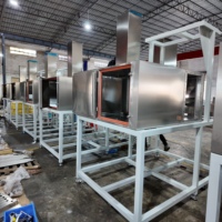 Module de chauffage en tôle d'acier inoxydable SS304/316 de précision pour four de séchage de revêtement de batterie, module de contrôle de flux thermique