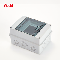 Boîte de distribution MCB industrielle HT-5 pour disjoncteur AC, montage mural, étanche IP65, en plastique, 400V