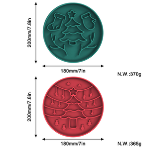 Tigelas de Alimentação para Cães e Gatos Estilo Natalino <span class=keywords><strong>2025</strong></span>, Redondas, em <span class=keywords><strong>Silicone</strong></span> Ecológico, Impermeáveis, Alimentador Lento, Estilosas para Animais de Estimação - Product Image 2