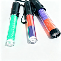 Bâton de signalisation LED multifonction rechargeable avec alarme sonore et lumière de sécurité d'urgence pour le contrôle du trafic