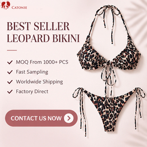Ensemble de bikini Resort Butterfly pour femme, blanc et bleu, haut rembourré à volants, bas à nouer sur les côtés, maillot de bain deux pièces pour la plage - Product Image 5