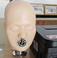 Maniquí de cabeza para pruebas de respiradores ANSI EN149, modelo de resistencia respiratoria para mascarillas, medición de espacio muerto