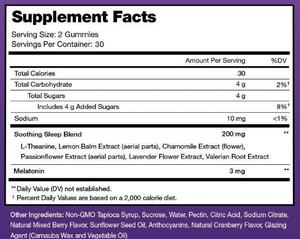 Gomitas de Melatonina con Etiqueta Personalizada de Fábrica GMP, Suplemento Natural para Dormir para Adultos, Vitaminas para un Buen Sueño, Sabor a Bayas - Product Image 2