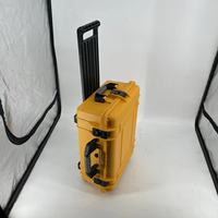 Mallette de transport des outils, à poignée étanche, en plastique dur jaune, étui de protection avec cravate, DPC120