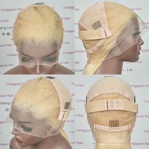 Longguan Usine En Gros 613 HD Pleine Dentelle Perruque De Cheveux Humains Blonde Perruque Longue Transparente Européenne Cheveux Suisse Dentelle 2 Pièce - Product Image 6