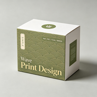 Boîte personnalisée à motif ondulé imprimé numériquement, production en 72h, boîte en carton recyclable imperméable