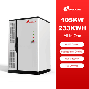 Système de Refroidissement et de Chauffage Complet et Sûr 105kW 125KW 233kWh 215KWH 261KWH, Armoire de Stockage d'Énergie BESS pour Énergie Solaire - Product Image 1