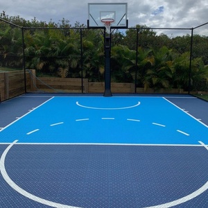 UNI Portable <strong>3x3</strong> Basketball Court Modular Interlocking Flooring <strong>Tiles</strong> Outdoor Sport Court Simple Color - Product Image 2