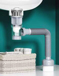 Tubo <span class=keywords><strong>de</strong></span> Drenaje Flexible Antiolores con Sifón en P y Válvula Pop-Up para Lavabo, Suministro Directo <span class=keywords><strong>de</strong></span> Fábrica <span class=keywords><strong>a</strong></span> <span class=keywords><strong>Precio</strong></span> Económico - Product Image 1