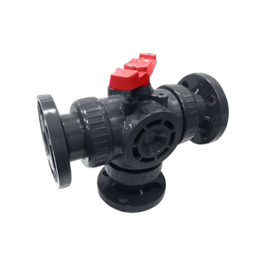 PVC Plastic Pneumatic Actuator Ball Valves NPT Connection ISO5211 Mounting Pad Actuator Base DN50 - Product Image 6