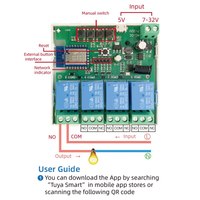 (BSC) Modul Relay WiFi Cerdas 5V-32V 5V 12V 24V Nirkabel WIFI Perangkat Rumah Pintar Saklar Kontrol Jarak Jauh