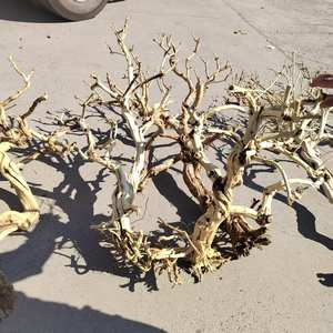 Grand support d'escalade en bois pour aquarium moderne, décorations et ornements irréguliers en rotin naturel, rhododendron et chèvrefeuille - Product Image 1