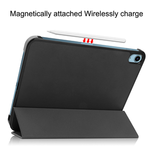 OMEVE Stand Tablet Funda de cuero para <span class=keywords><strong>iPad</strong></span> 10,9 '2022/ <span class=keywords><strong>iPad</strong></span> 10th Gen <span class=keywords><strong>A2696</strong></span> A2757 Protección completa Carcasa dura Smart Trifold Case - Product Image 5