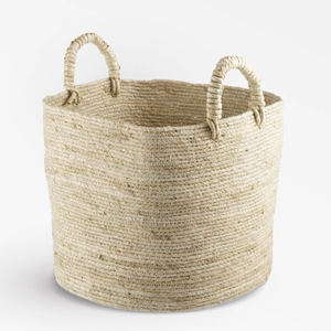 Cesta de cáscara de maíz tejida a mano Solución de almacenamiento de material natural Decoración ecológica elegante para el hogar Venta al por mayor de Vietnam - Product Image 1