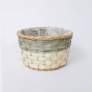 Cesto portaoggetti <span class=keywords><strong>in</strong></span> tessuto di salice fatto a mano Design vaso floreale cesto per piante di <span class=keywords><strong>vimini</strong></span> - Product Image 2