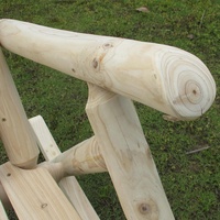 Livraison rapide mobilier d'extérieur chaise à bascule moderne chaises à bascule en bois pour adultes