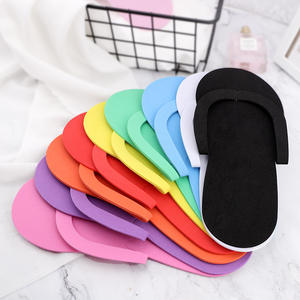 Vente en gros de pantoufles <span class=keywords><strong>jetables</strong></span> en mousse EVA Pantoufles de pédicure Tongs en vrac Salon de manucure Spa - Product Image 4