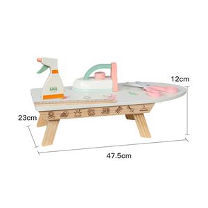Tabla de planchar de simulación y juguete educativo temprano de hierro con planchado de hierro de madera - Product Image 6