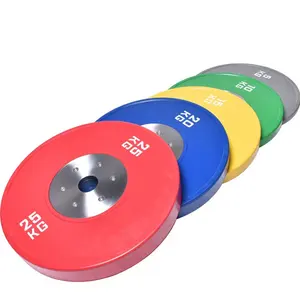 China manufacturers cheap barbell weight plates 5-25kg lb customized logo fitness equipment