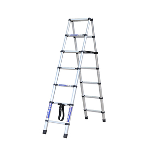 <span class=keywords><strong>บันได</strong></span>อลูมิเนียมอัลลอยด์แบบพับ<span class=keywords><strong>ได้</strong></span>บันไดสองด้านพับได้สไตล์ก้างปลาไม้ไผ่ - Product Image 1