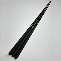 Queue de billard américaine de haute qualité, 58 pouces, joint 1/2, style chinois, dragon doré, manche en carbone, pointe de 13 mm