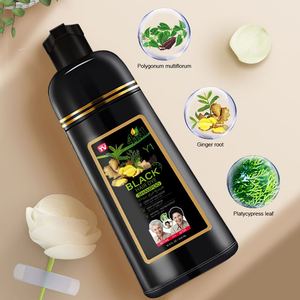 Shampoo Colorante per Capelli PLOG 4 in 1 Nero Senza <span class=keywords><strong>Ammoniaca</strong></span> Copertura Rapida dei Capelli Grigi OEM Etichetta Privata Vendita all'Ingrosso - Product Image 6