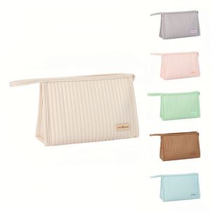 Sac de maquillage pour femmes - Style nuage - Sac cosmétique portable en forme de nuage avec un design haut de gamme et une grande capacité - Sac de maquillage en PU - Product Image 1