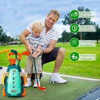 CPS Jouet de golf pour enfants Ensemble de mini golf pour enfants Jeu de club de golf pour enfants Jouets de sport de plein air pour tout-petits
