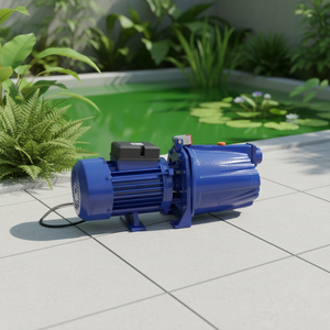 Bomba de agua metálica autocebante de chorro monofásica de 1.8KW 220V, 55m de altura de elevación, 6m³/h, JET-1.8, para suministro de agua limpia de pozo e irrigación de jardín - Product Image 1