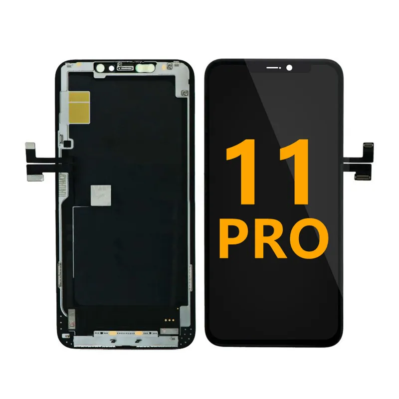 โทรศัพท์มือถือ OEM เปลี่ยนหน้าจอ LCD ที่ใช้แล้วแทนที่จอ LCD สำหรับ Iphone 11 Pro