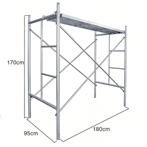 Système de cadre <span class=keywords><strong>d</strong></span>'échafaudage en acier galvanisé professionnel avec plateforme pour la construction et l'entretien - Product Image 1