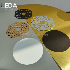 LEDA Elegant <b>Wedding</b> Event <b>Table</b> <b>Decorations</b> 60inches PVC Flexible Round <b>Table</b> <b>Top</b> Reflective Acrylic <b>Table</b> Mirror Sheet - Product Image 2