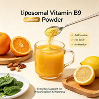 Acide folique liposomal de qualité alimentaire USP, vitamine B9 liposomale en poudre, en vrac, non-OGM, matière première pour complément alimentaire