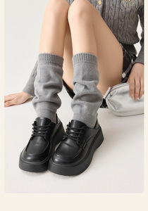 مدفأة أقدام عالية الجودة للنساء 40S خيوط متماسكة على الطريقة اليابانية JK Lolita جوارب فضفاضة - Product Image 4