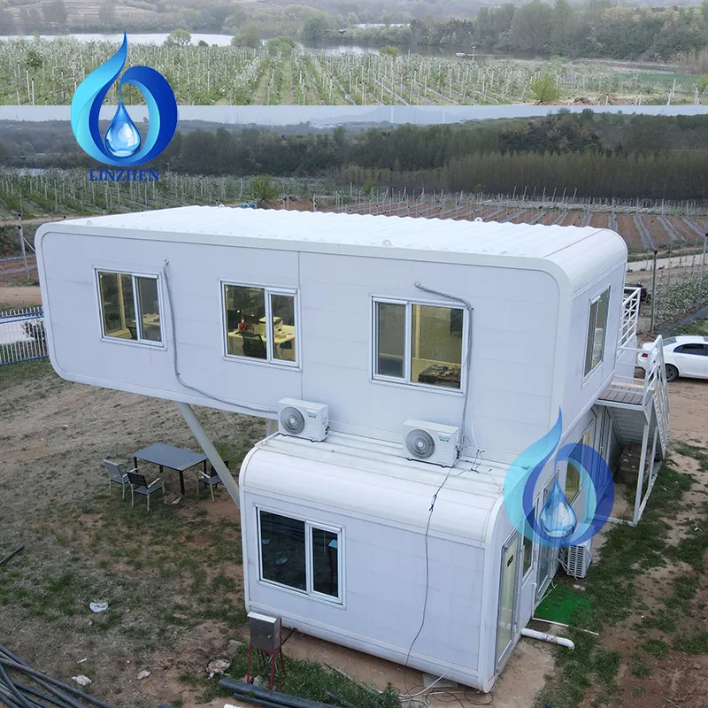 Linzhen Lowest cost prefab modular house modern mobile home house for living Prefab Mobile Home Apply Energy Storage Solar