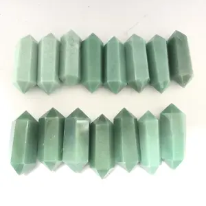 Wholesale Green Aventurine Double Points Crystal Wands Crystal Pendant Point for Pendant