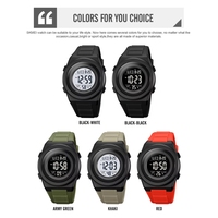 Montre Homme Numérique Plongée 50M Étanche Alarme Chronographe LED Lumière Silicone ABS Extérieur Sport Sur Mesure Gros