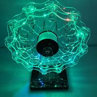 Support de Verres à Shot LED Rotatif en Forme de Grande Roue, Présentoir à Vin en Acrylique, Présentoir Lumineux pour Bouteilles de Boîte de Nuit, Personnalisable pour Fêtes