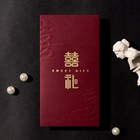 Nouvel Arrivage 2026 – Enveloppes Rouges Personnalisées de Nouvel An Chinois, en Coton de Luxe, Motif Zodiaque Doré Moderne et Pivoine, Couleurs Personnalisables
