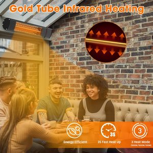 Konwin Máy Sưởi Sân Trong Máy Sưởi Ngoài Trời Máy Sưởi Không Gian Hồng Ngoại Gắn Tường Máy Treo Trần Bảo Vệ Quá Nhiệt An Toàn Điều Khiển Từ Xa - Product Image 5