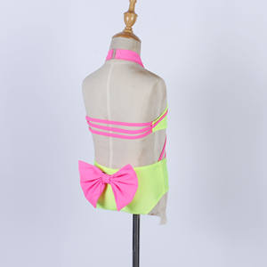 Jaune rose Performance justaucorps exercice pratique danse scène Performance Unitard gymnastique artistique vêtements de danse - Product Image 5