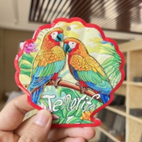 Coloré grand île des Canaries résine sous-verres en céramique élégant coquille forme cuisine tapis et tampons élégant décor à la maison